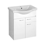 Aqualine - keramia fresh - meuble lavabo 606x740x337 mm, blanc 50064a
