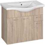 Aqualine - keramia fresh - meuble - vasque 75x74x35 cm, ch�ne 50083