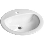 Aqualine lavabos - lavabo 52x45 cm, avec trop - plein, trou pour robinet, blanc 55227