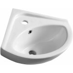 Aqualine - luigi - lave - mains 34x34 cm, d'angle, blanc fs161