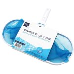 Epuisette de fond pour piscine - cadre aluminium avec protection - nettoyage piscine fond et surface