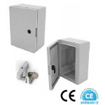 Ar - coffret �lectrique �tanche ip65 350 x 250 x 150mm + plaque de fond et 1 serrure � cl�s