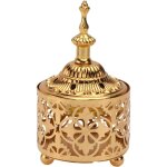 Arabe brleur d'encens encensoir en mtal vintage arme lampe titulaire partie dcoration ornement d'or ...