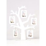 C + p mbelsysteme - arbre 5 cadres photos blanc