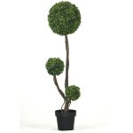 Pegane - arbre artificiel buis topière 3 boules extérieur anti - uv hauteur 120 cm Pegane - arbre artificiel buis topière 3 boules extérieur anti - uv hauteur 120 cm