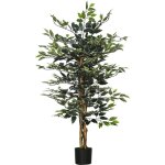 Arbre artificiel plante artificiel ficus banian hauteur 1, 3 m tronc branches liane lichen feuilles grand ... Arbre artificiel plante artificiel ficus banian hauteur 1, 3 m tronc branches liane lichen feuilles grand ...