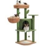 Pawz road - arbre à chat cactus moderne, poteau griffoir avec boule en peluche, grotte corde en sisal, ... Pawz road - arbre à chat cactus moderne, poteau griffoir avec boule en peluche, grotte corde en sisal, ...