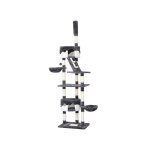 Arbre  chat gant griffoir grattoir pour 2 - 3 chats adultes hauteur de 228  255 cm 2 hamacs 2 condos ...
