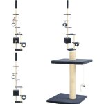Arbre à chat avec griffoirs en sisal 260 cm bleu foncé - arbre À chat - meuble chat - jouets chat - griffoir ... Arbre à chat avec griffoirs en sisal 260 cm bleu foncé - arbre À chat - meuble chat - jouets chat - griffoir ...