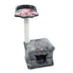 Ac - deco - arbre  chat - gris - accessoires pour animaux - livraison gratuite