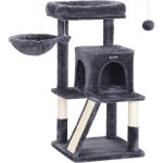 Feandrea - arbre  chat, tour de jeux, grand plate - forme, gris fonc pct51g