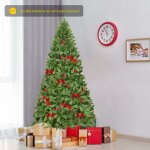 Arbre de nol artificiel 230cm ouverture automatique des branches avec support en mtal 1346 embouts ...
