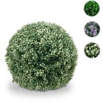 Mendler - arbuste artificiel hwc - l77 - boule de buis plante d�corative boule de buis plante artificielle ...