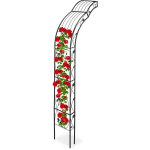 Relaxdays - arcade de roses demi rond, montage mural, dcor, roses grimpantes, pergola fer, hlp: 256 ...
