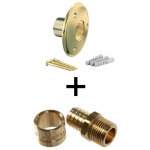 Arcanaute - applique pour fixation de robinet de jardin - tube per �16 - raccord � glissement m 1 / 2' ...