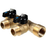 Arcanaute - collecteur m�le 3 / 4' (20 / 27) - femelle 1 / 2' (15 / 21) avec mini - vannes monobloc 2 ...