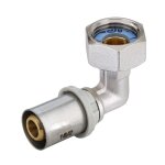 Raccord multicouche  sertir th - coude femelle crou libre 3 / 4' (20 / 27) - 20x2, 0 arcanaute