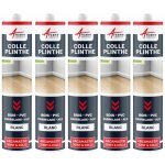 Arcane industries - colle plinthe, bois et carrelage, pose facile - 290 ml x 5 blanc Arcane industries - colle plinthe, bois et carrelage, pose facile - 290 ml x 5 blanc