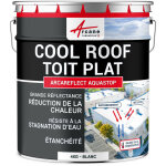 Arcane industries - cool roof, toit plat, terrasse, rflchissante - 4 kg blanc
