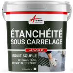 Enduit d'tanchit, sous carrelage, impermabilisation, bton, dalle, chape, terrasse, bassin, piscine, ...