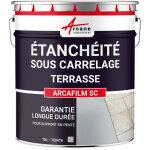 Arcane industries - etancheite sous carrelage, terrasse, balcon avec pente : arcafilm sc - 10 l gris
