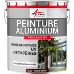Arcane industries - peinture aluminium pour fen�tre, veranda et portail - 2. 5 l rouge brun - ral 3011 ...