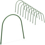 Relaxdays arceau pour serre tunnel, lot de 10, pour tunnel potager ou parterre sur�lev�, 31x33 cm, flexible, ...