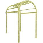 Bonnevie - arche de jardin arche dco -  treillis 125x150x235 cm bois de pin imprgn bv945470 - vert ...