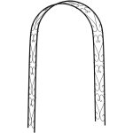 Outsunny - arche de jardin arche à rosiers style fer forgé acier époxy noir Outsunny - arche de jardin arche à rosiers style fer forgé acier époxy noir