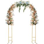 Gojoy - arche de mariage - 2, 2 m - en m�tal - avec base - portable - pour anniversaire, f�te, banquet ...