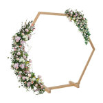 Arche de mariage en bois - arc hexagonal de fleur 245x210cm arc de ballons anniversaire photo crmonie ...