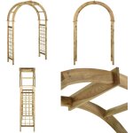 Vidaxl - arche avec treillis bois de pin vert imprégné - arche de jardin - arches de jardin - home & ... Vidaxl - arche avec treillis bois de pin vert imprégné - arche de jardin - arches de jardin - home & ...