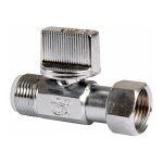 Arco - robinet wc droit chrom� ecrou libre - male 3 / 8 el x 3 / 8m
