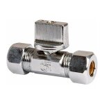 Arco - robinet d'arrêt réduit bicone à manette diamètre 10 mm - diamètre 12 mm Arco - robinet d'arrêt réduit bicone à manette diamètre 10 mm - diamètre 12 mm