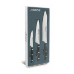 Arcos set de couteaux de cuisine 3 pi�ces s�rie mahatthan avec lame en acier inoxydable nitrum�.