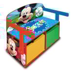 Arditex - coffre  jouets, banc et bureau pupitre 3 en 1 - disney mickey