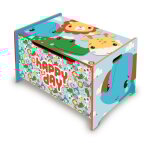 Arditex - coffre � jouets en bois animaux - happy day