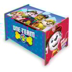 Arditex - coffre  jouets en bois pat patrouille - one team -