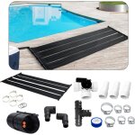 2x chauffage solaire collecteur solaire chauffage de piscine kit de 2 pices 300x66 cm plastique rsistant ...