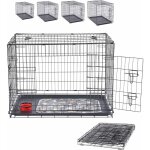 Arebos cage pour chiens s caisse de transport pour chien pliable en treillis Arebos cage pour chiens s caisse de transport pour chien pliable en treillis