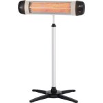 Arebos - chauffage radiant infrarouge chauffe - terrasse 2500 w avec support de croix Arebos - chauffage radiant infrarouge chauffe - terrasse 2500 w avec support de croix