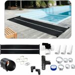 Chauffe eau solaire capteur solaire chauffe - piscine tapis solaire absorbeur solaire 300 x 66cm plastique ...