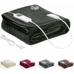 Arebos - couverture chauffante �lectrique sous lit chauffant couverture 200 x 180 cm