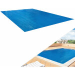 Arebos ? couverture solaire � bulles pour piscine rectangulaire 8 x 5 m ? �paisseur 400 �m ? r�duit l'�vaporat ...