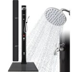 Douche solaire 40 l douche de piscine douche de jardin douche de pluie - arebos Douche solaire 40 l douche de piscine douche de jardin douche de pluie - arebos