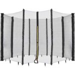 Arebos - filet de s�curit� trampoline � 305 cm 8 piquets r�sistant aux uv