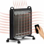 Arebos - convecteur mica 2000w chauffage radiateur avec tlcommande lcd cran