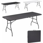 Table de buffet pliante 182 x 74 x 74 cm table de camping table de fête table de jardin pliante pour ... Table de buffet pliante 182 x 74 x 74 cm table de camping table de fête table de jardin pliante pour ...