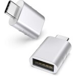 Argent adaptateur usb c vers usb pack de 2 usb c m�le vers usb3 femelle, adaptateur compatible avec macbook ...