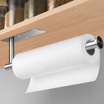 Argent - support porte sopalin, adhésif ou perçage porte rouleau papier cuisine sous l'armoire, acier ... Argent - support porte sopalin, adhésif ou perçage porte rouleau papier cuisine sous l'armoire, acier ...